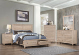 Wenham Eastern King Storage Bed Natural Oak - 205460KE Pie's Variety Store