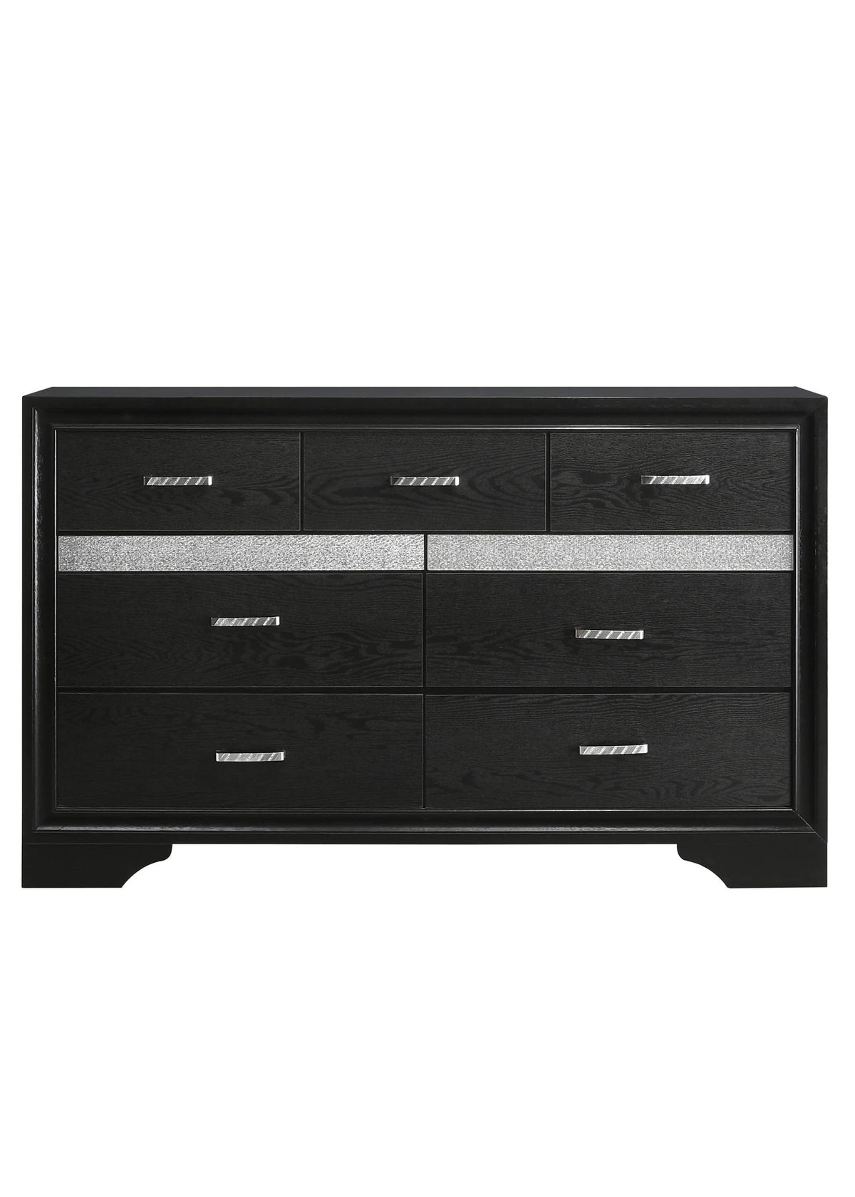 Miranda 7-Drawer Dresser Black And Rhinestone - 206363 Pie's Variety Store