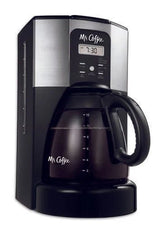 Mr. Coffeemaker 12 cups - This modern coffee maker brews up to 12 cups of coffee in 10 minutes.  Pause 'n Serve option