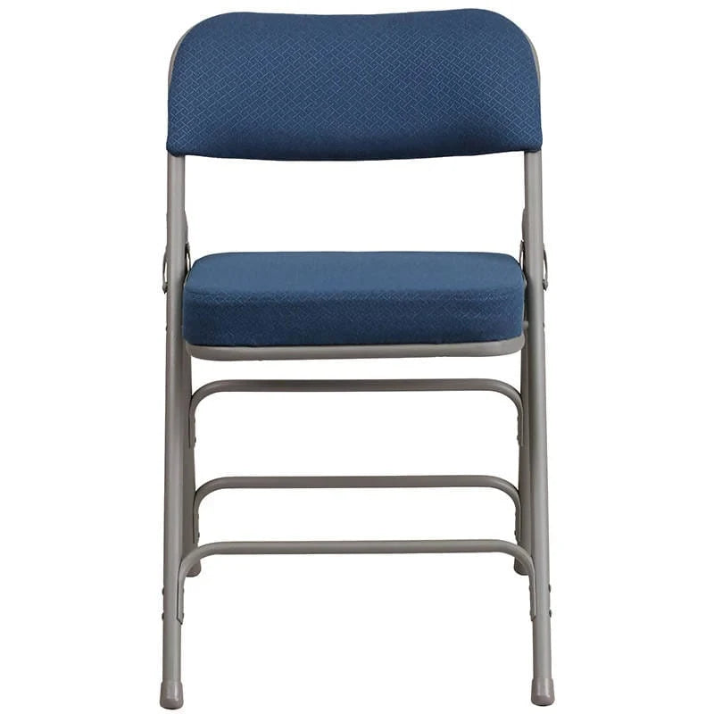 HERCULES Series Premium Curved Triple Braced & Double Hinged Burgundy Fabric Metal Folding Chair [AW-MC320AF-BG-GG] Pie's Variety Store