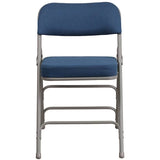 HERCULES Series Premium Curved Triple Braced & Double Hinged Burgundy Fabric Metal Folding Chair [AW-MC320AF-BG-GG] Pie's Variety Store