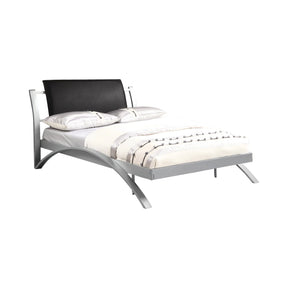 Leclair Full Metal Bed Black And Silver - 300200F A-Z Store Nadia
