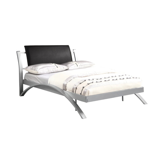 Leclair Full Metal Bed Black And Silver - 300200F A-Z Store Nadia