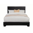 Conner Eastern King Upholstered Panel Bed Black - 300260KE A-Z Store Nadia