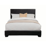 Conner Eastern King Upholstered Panel Bed Black - 300260KE A-Z Store Nadia