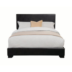 Conner Eastern King Upholstered Panel Bed Black - 300260KE A-Z Store Nadia