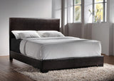Conner Twin Upholstered Panel Bed Dark Brown - 300261T A-Z Store Nadia
