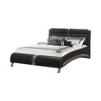 Jeremaine Eastern King Upholstered Bed Black - 300350KE A-Z Store Nadia