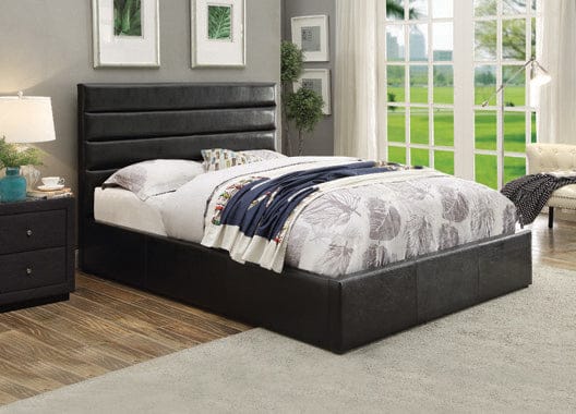 Riverbend Full Upholstered Storage Bed Black - 300469F A-Z Store Nadia