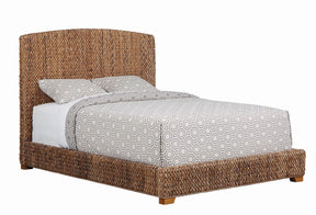 Laughton Eastern King Hand-Woven Banana Leaf Bed Amber - 300501KE A-Z Store Nadia