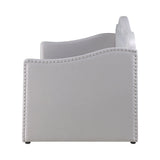 Upholstered Twin Daybed With Trundle Pearlescent Grey - 300629 A-Z Store Nadia
