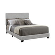 Dorian Upholstered Eastern King Bed Grey - 300763KE A-Z Store Nadia