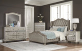 Belmont Tufted Upholstered Full Bed Metallic - 300824F A-Z Store Nadia