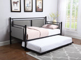 Joelle Upholstered Daybed Grey And Black With Trundle - 300940 A-Z Store Nadia