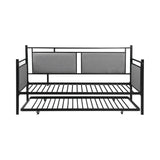 Joelle Upholstered Daybed Grey And Black With Trundle - 300940 A-Z Store Nadia