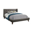 Carrington Button Tufted Eastern King Bed Grey - 301061KE A-Z Store Nadia