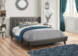 Carrington Button Tufted Full Bed Grey - 301061F A-Z Store Nadia