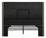 Bancroft Demi-Wing Upholstered California King Bed Grey - 301405KW A-Z Store Nadia