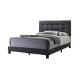 Mapes Tufted Upholstered Eastern King Bed Charcoal - 305746KE A-Z Store Nadia