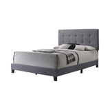 Mapes Tufted Upholstered Full Bed Grey - 305747F A-Z Store Nadia