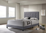 Mapes Tufted Upholstered Queen Bed Grey - 305747Q A-Z Store Nadia