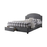 Niland Eastern King 2-Drawer Upholstered Storage Bed Charcoal - 305895KE A-Z Store Nadia