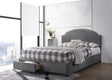 Niland Full 2-Drawer Upholstered Storage Bed Charcoal - 305895F A-Z Store Nadia