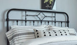 Queen/Full Headboard Matte Black - 305945QF A-Z Store Nadia