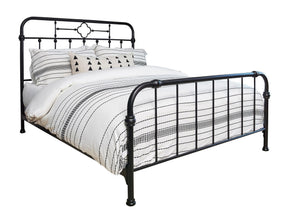 Packlan Queen Metal Panel Bed Matte Black - 305946Q A-Z Store Nadia