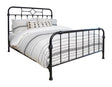 Packlan Eastern King Metal Panel Bed Matte Black - 305946KE A-Z Store Nadia