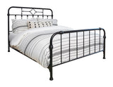 Packlan Eastern King Metal Panel Bed Matte Black - 305946KE A-Z Store Nadia