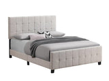 Fairfield Eastern King Upholstered Panel Bed Beige - 305952KE A-Z Store Nadia