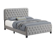 Littleton Eastern King Tufted Upholstered Bed Mineral - 305991KE A-Z Store Nadia
