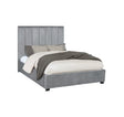 Arles Queen Vertical Channeled Tufted Bed Grey - 306070Q A-Z Store Nadia