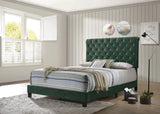 Warner Full Upholstered Bed Green - 310043F A-Z Store Nadia