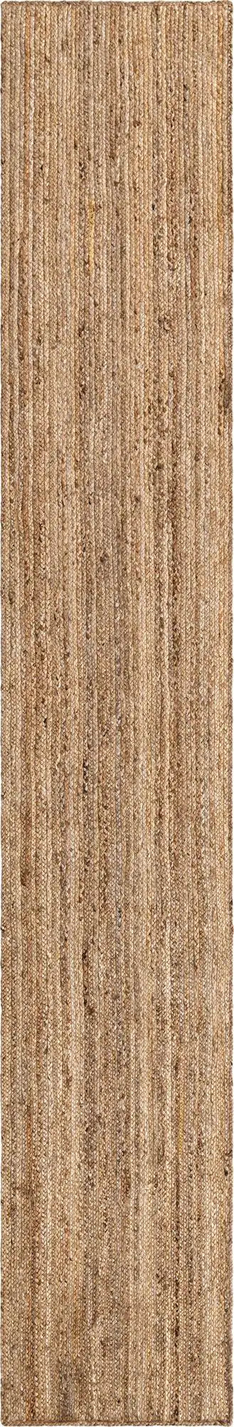 Natural  Braided Jute Runner Rug
