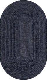 Natural Braided Jute Oval Rug
