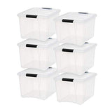 IRIS USA TB Clear Stack & Pull Storage Box