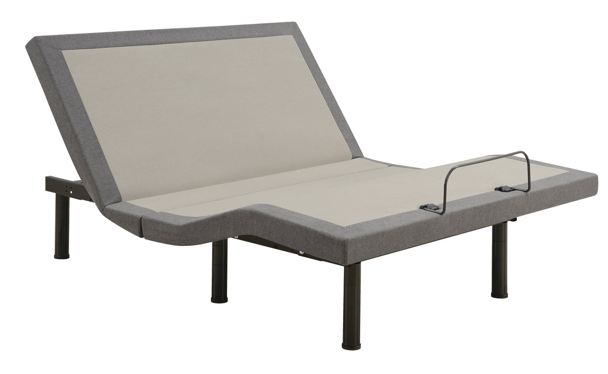 Clara Eastern King Adjustable Bed Base Grey And Black - 350131KE A-Z Store Nadia