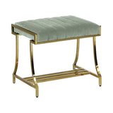 Formosa Upholstered Vanity Stool Dark Moss With inspiration from Art Deco fare