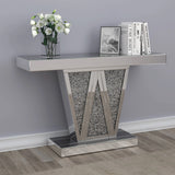 Rectangular Console Table Silver - 951786 Pie's Variety Store