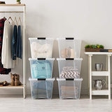 IRIS USA TB Clear Stack & Pull Storage Box