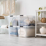 IRIS USA TB Clear Stack & Pull Storage Box