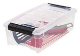 IRIS USA TB Clear Stack & Pull Storage Box