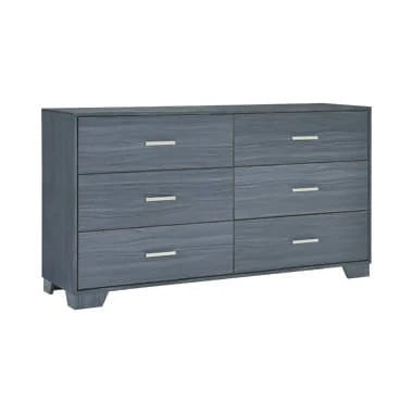 Julian Queen Panel Bed Dark Grey Oak 4PC Set - SET4PC223151Q Pie's Variety Store