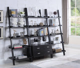 Bower 4-Drawer Storage Bookcase Cappuccino 3PC Set - 800319-S3 Pie's Variety Store