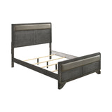 Noma Queen Panel Bed Caviar And Grey 4 PIECE Set - SET4PC215901Q Pie's Variety Store