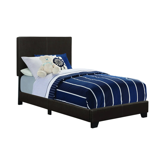 Dorian Upholstered Twin Bed Brown - 300762T Pie's Variety Store