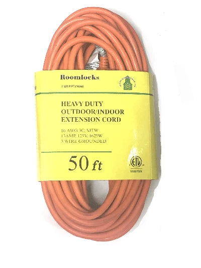 Heavy Duty 50FT Outdoor / Indoor Extension Cord
