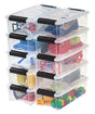 IRIS USA TB Clear Stack & Pull Storage Box